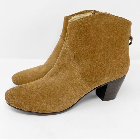 Donald J. Pliner Annie Suede Booties Tan Size 8.5 - Picture 1 of 11